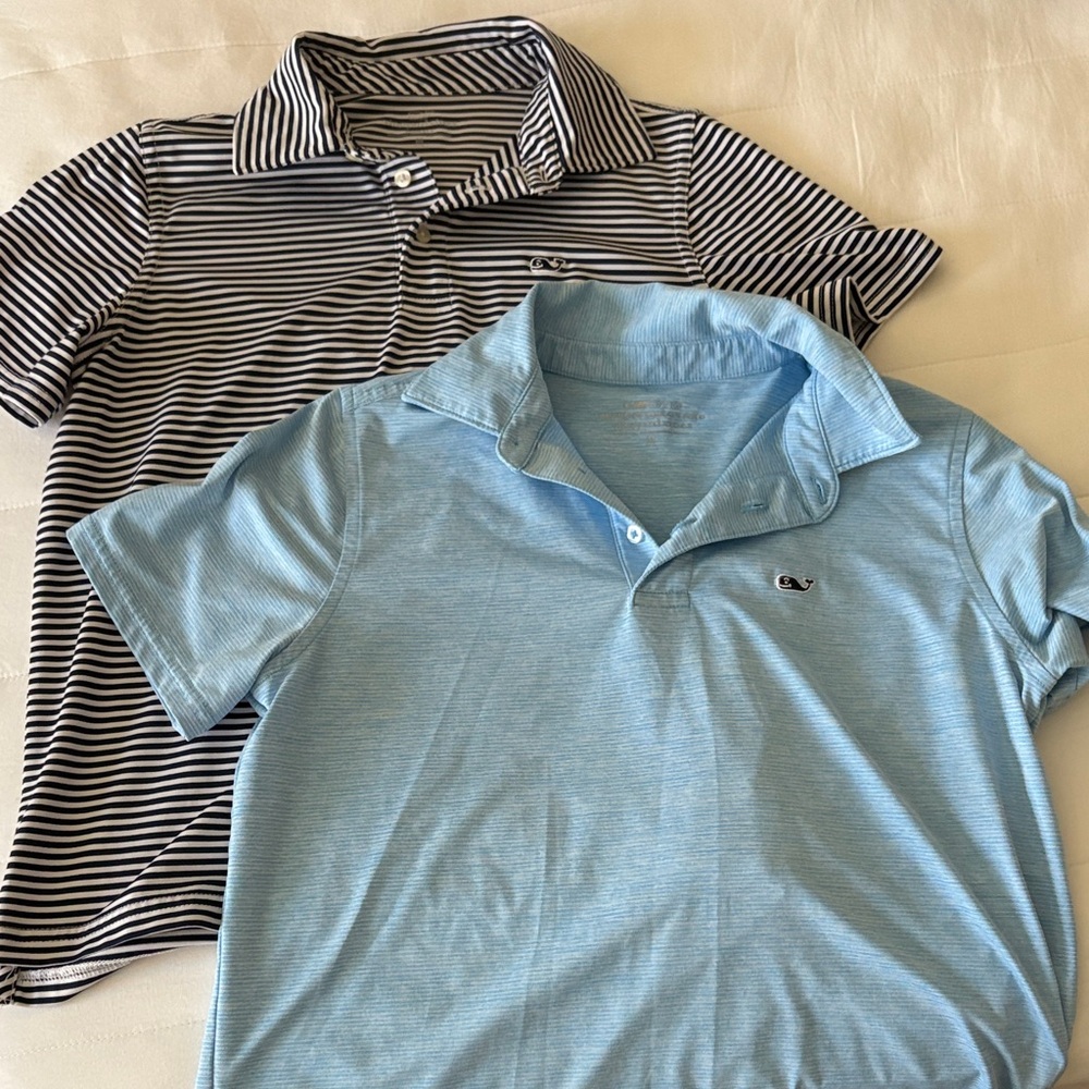 Vineyard Vines set of two Polo shirts Boys Medium (12-14) - Sankaty Performance